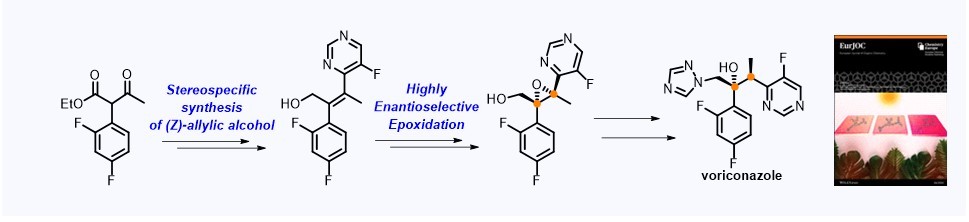 117. Enantioselective Synthesis of Antifungal Agent Voriconazole via Asymmetric Epoxidation of Tetrasubstituted (Z)-Alkene